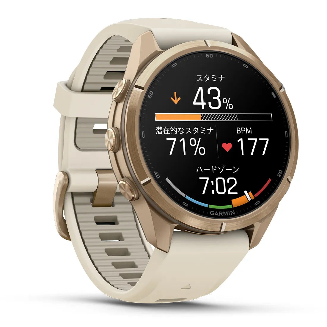 fenix 9 Pro Sapphire AMOLED 43mm Gold Ti / Cream