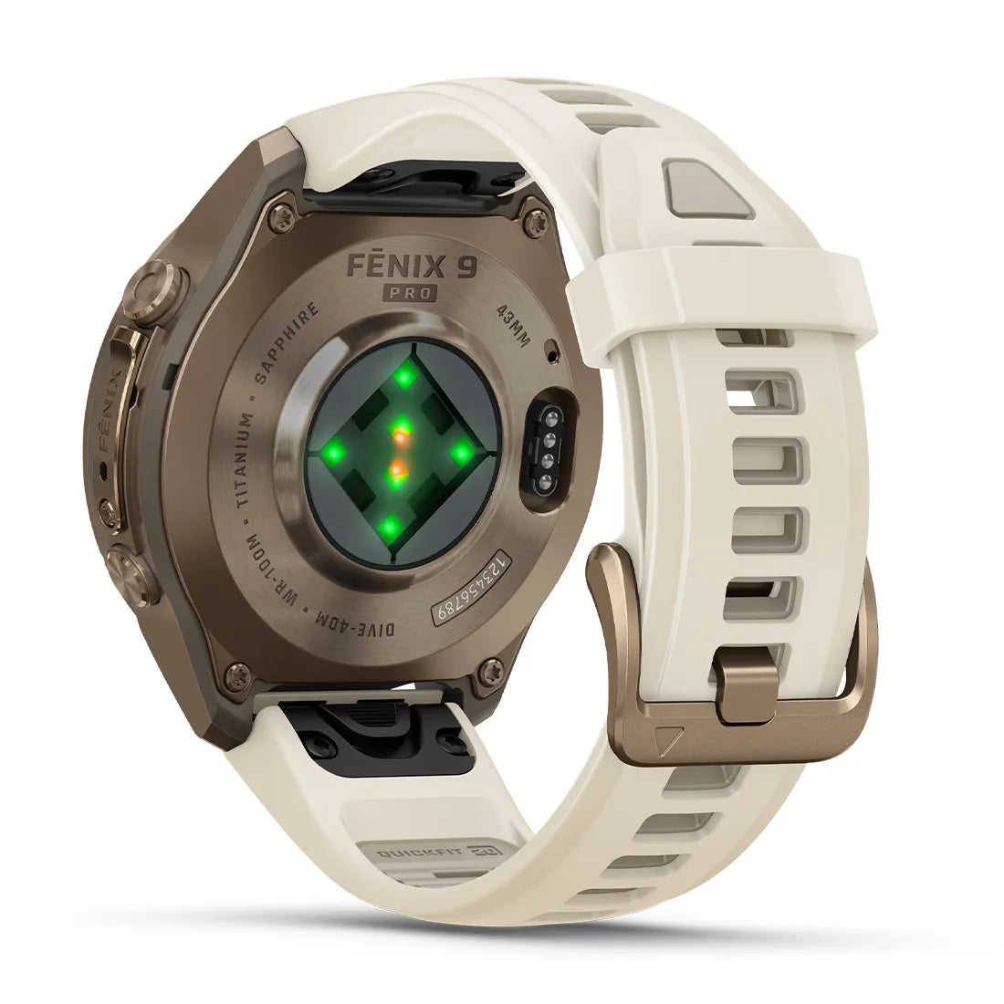 fenix 9 Pro Sapphire AMOLED 43mm Gold Ti / Cream