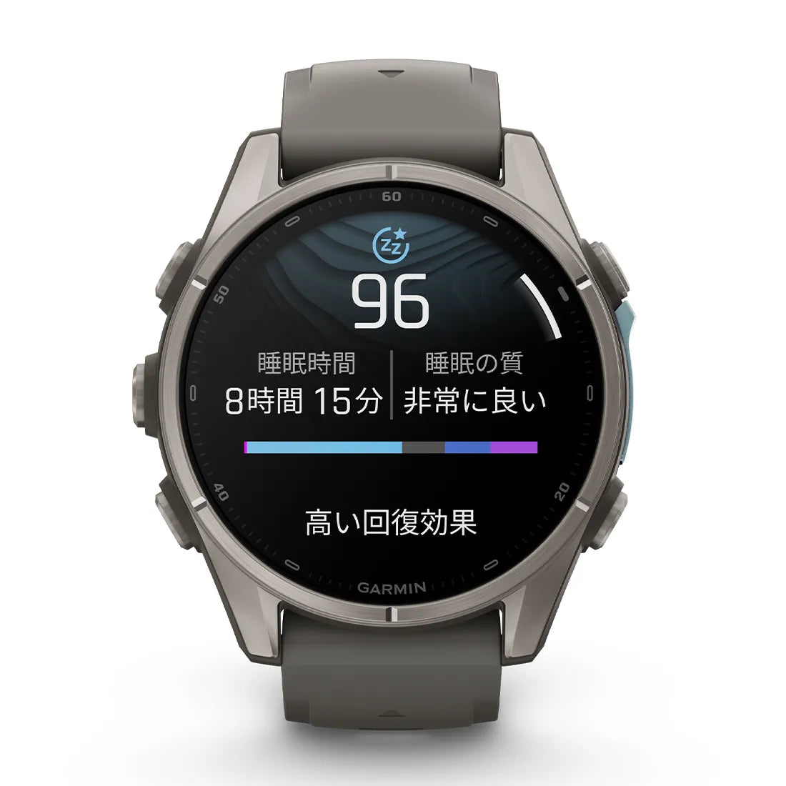 fenix 9 Sapphire AMOLED 43mm Ti / Pebble Gray