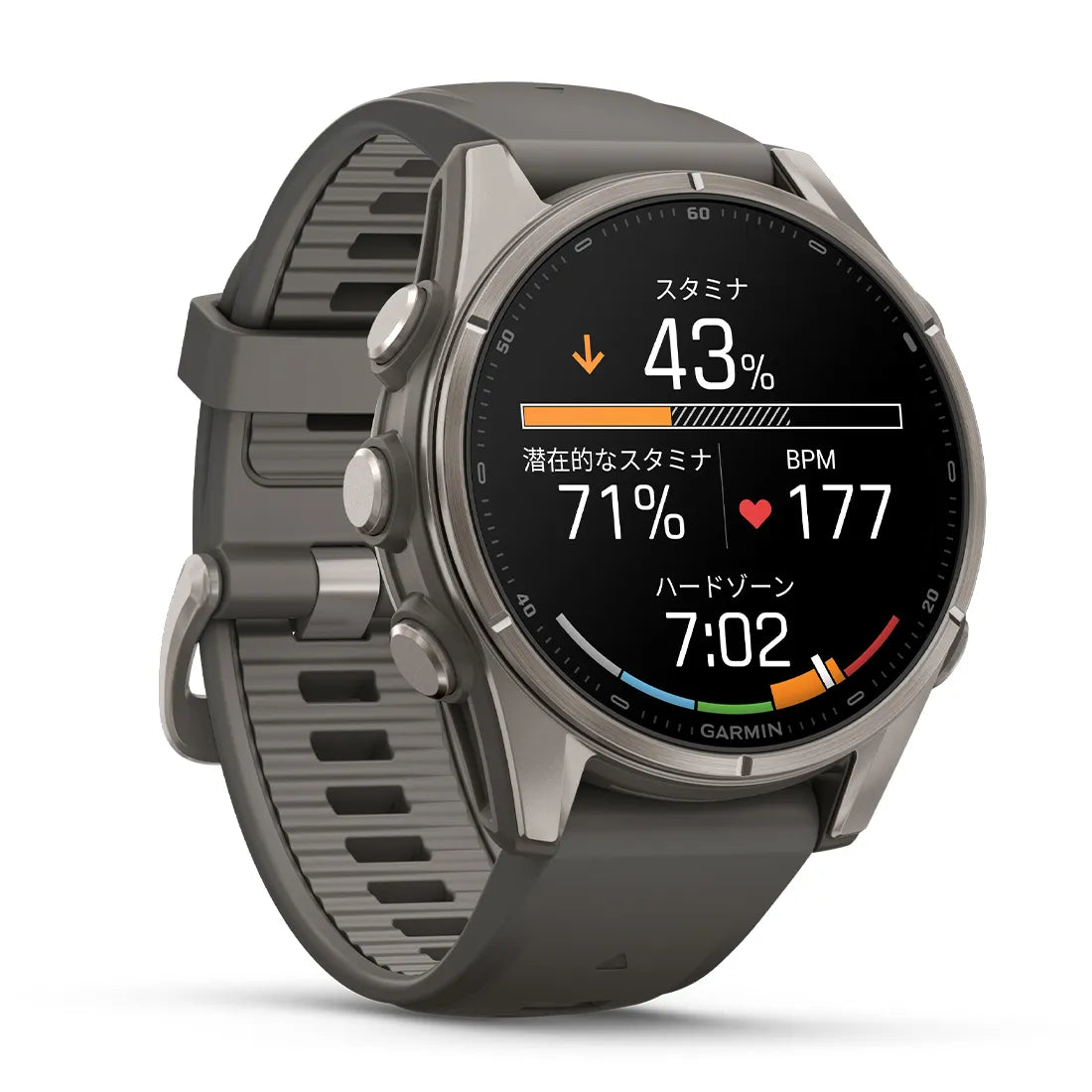 fenix 9 Sapphire AMOLED 43mm Ti / Pebble Gray