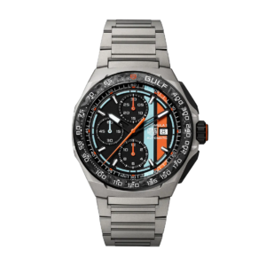 タグ・ホイヤー フォーミュラ1 クロノグラフ × ガルフ 44mm / 世界限定1,000本 (2026年モデル)